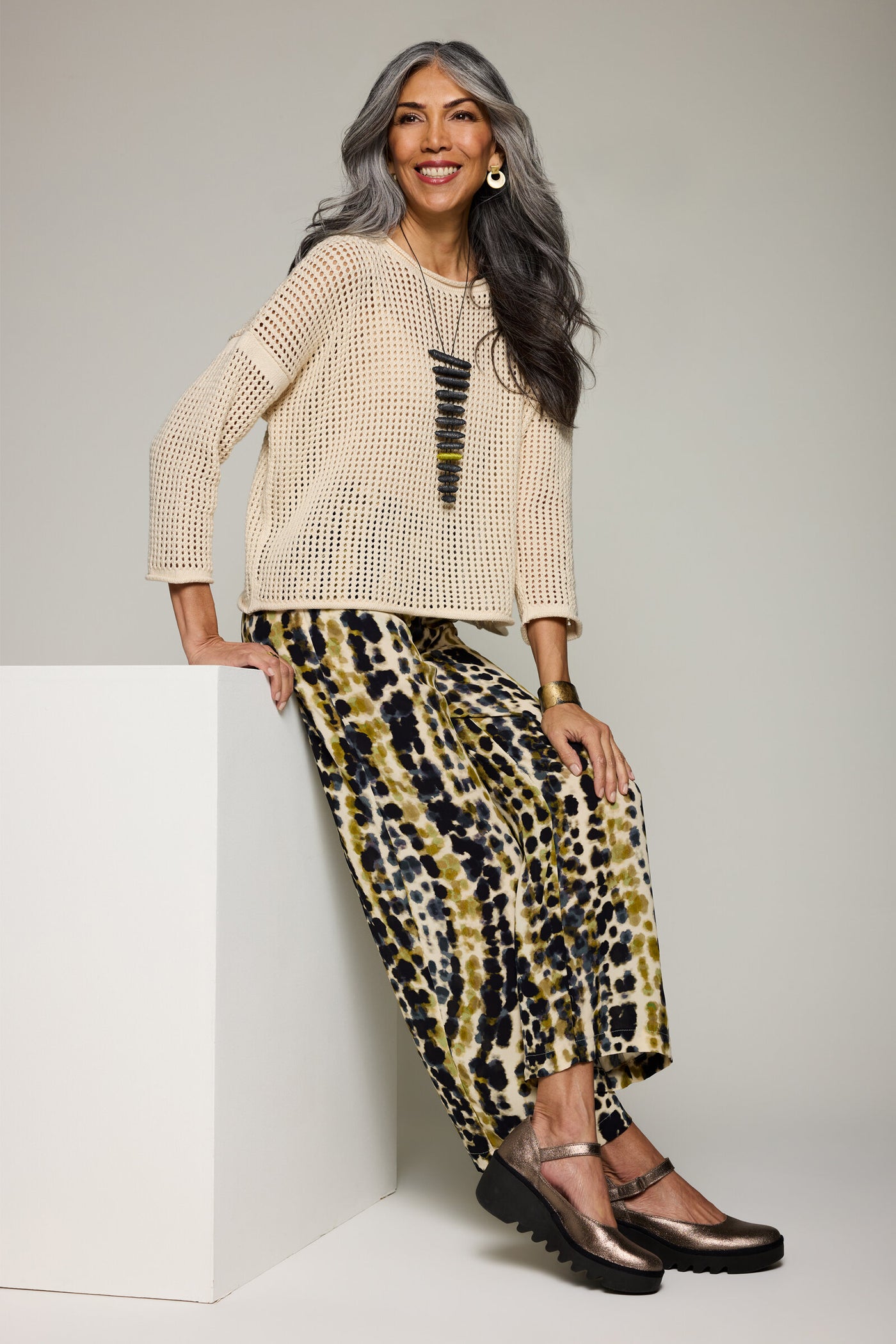 Crepe Patterned Pant
