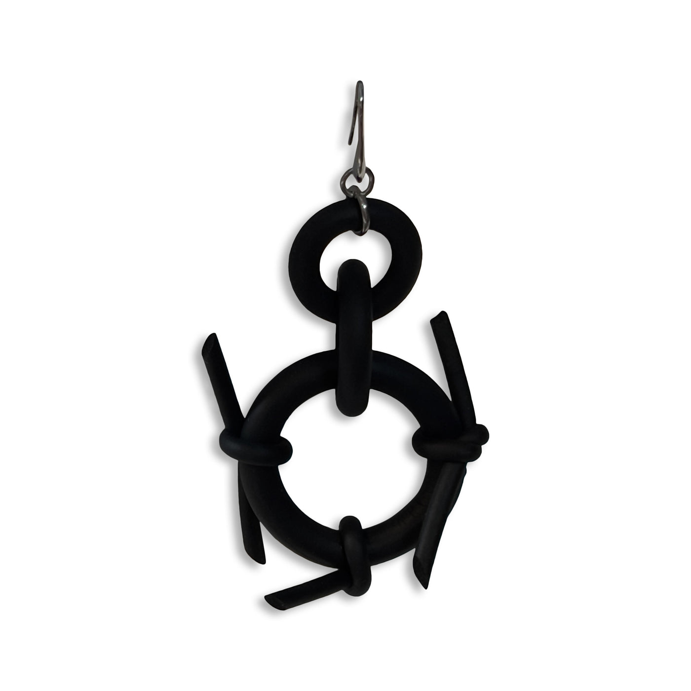 Bird's Nest Rubber Earrings