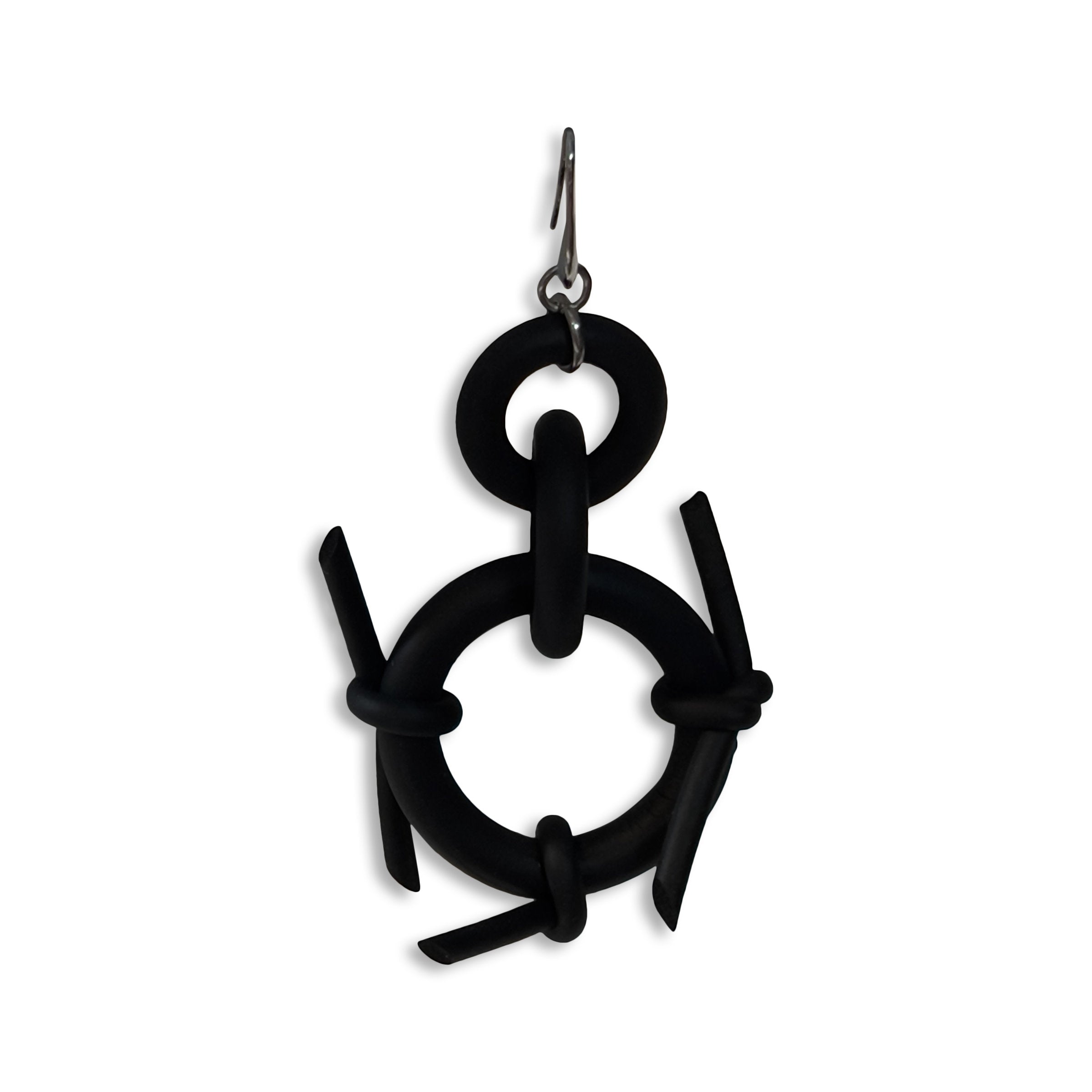 Bird's Nest Rubber Earrings