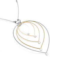 Feather Teardrop Pendant Necklace