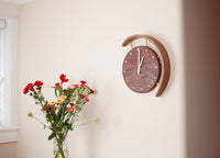 Crescent Wall Clock