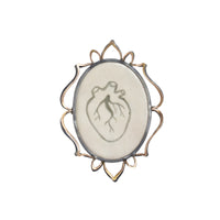 Double Lace Heart Pendant & Brooch