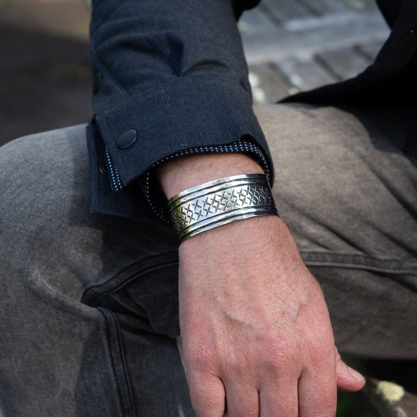 Men's Stamped Cuff