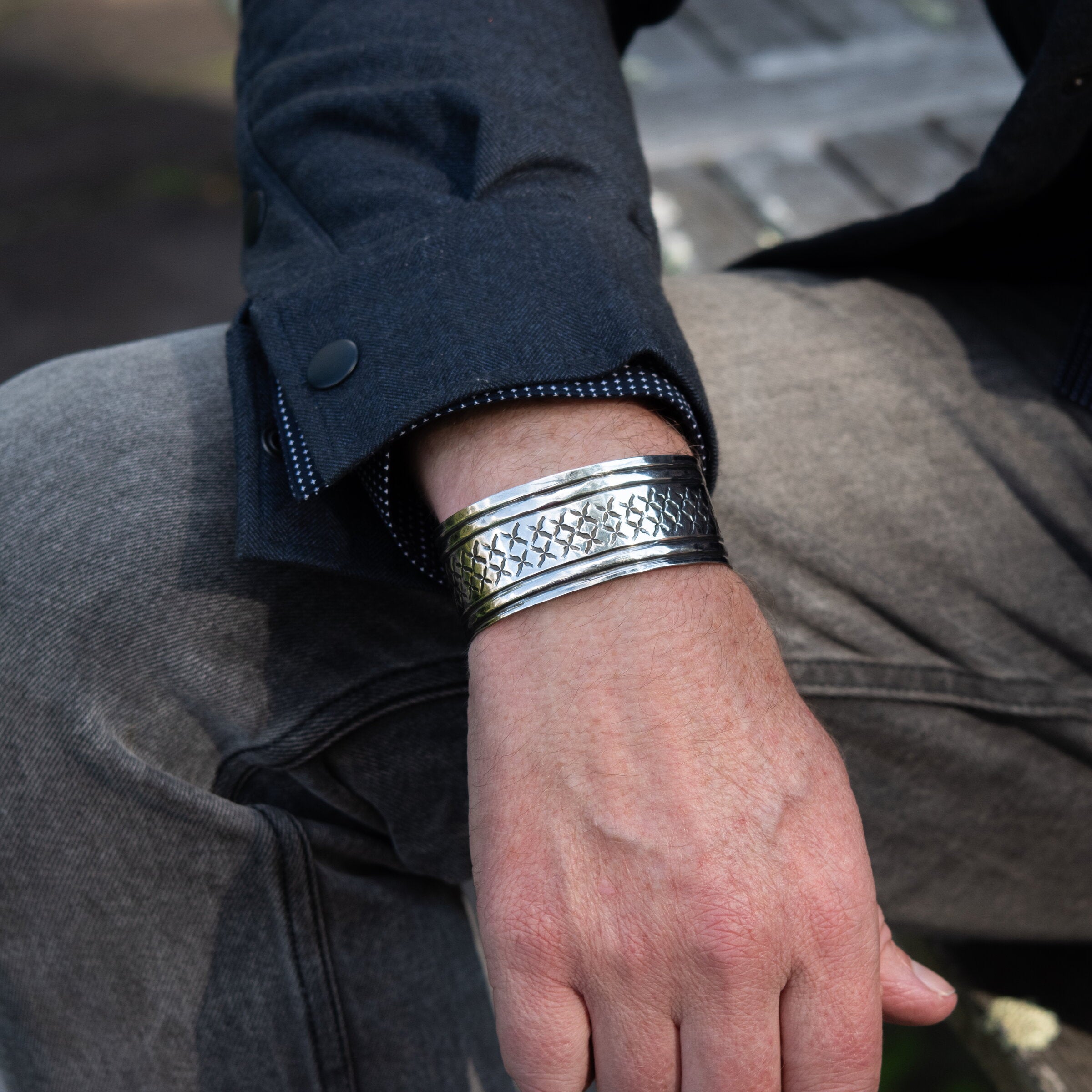 Men's Stamped Cuff