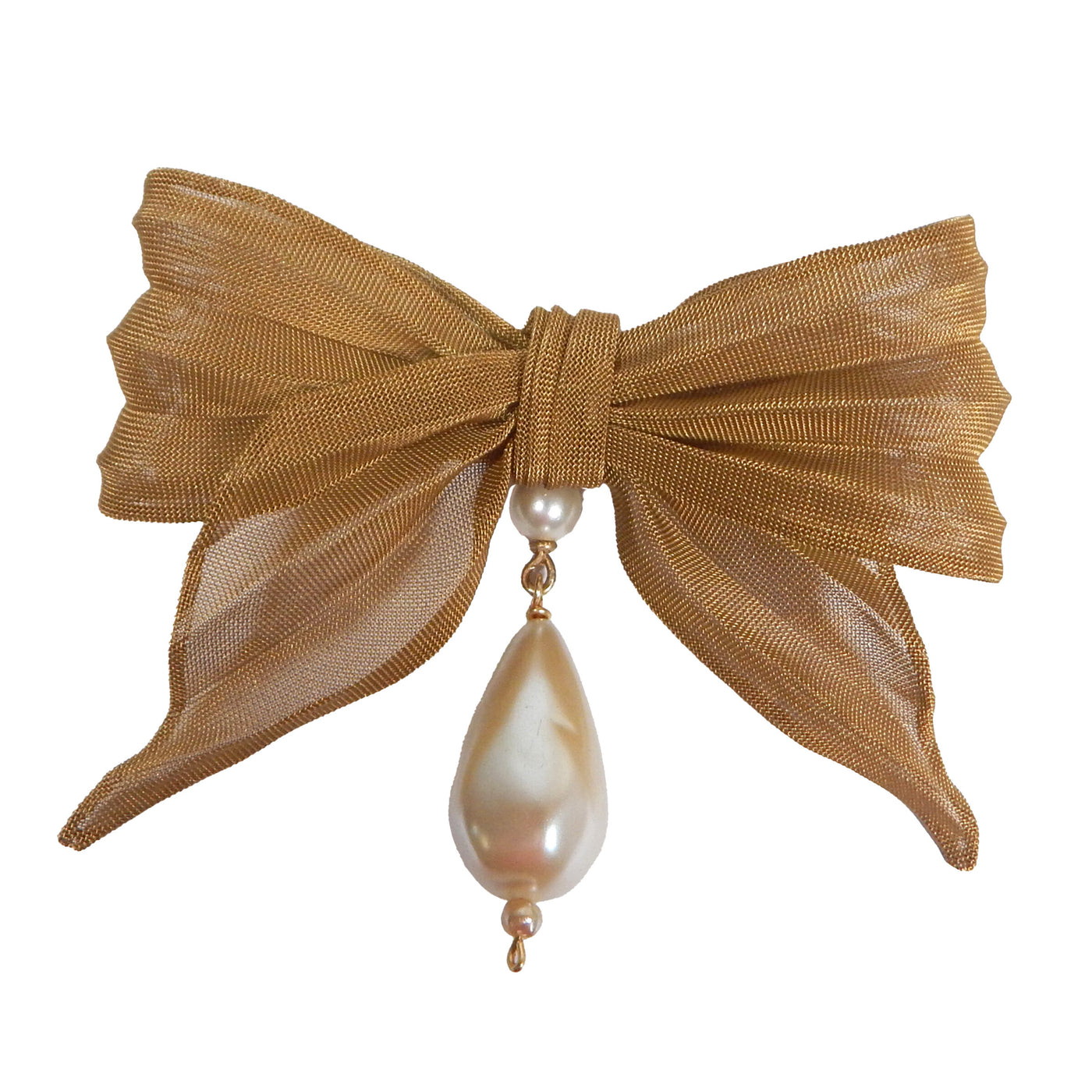 Charmed Bow & Pearl Pin