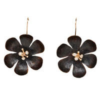 Hellebore Bronze Earrings
