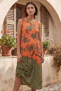 Crushed Mesh Juno Pieced Dress