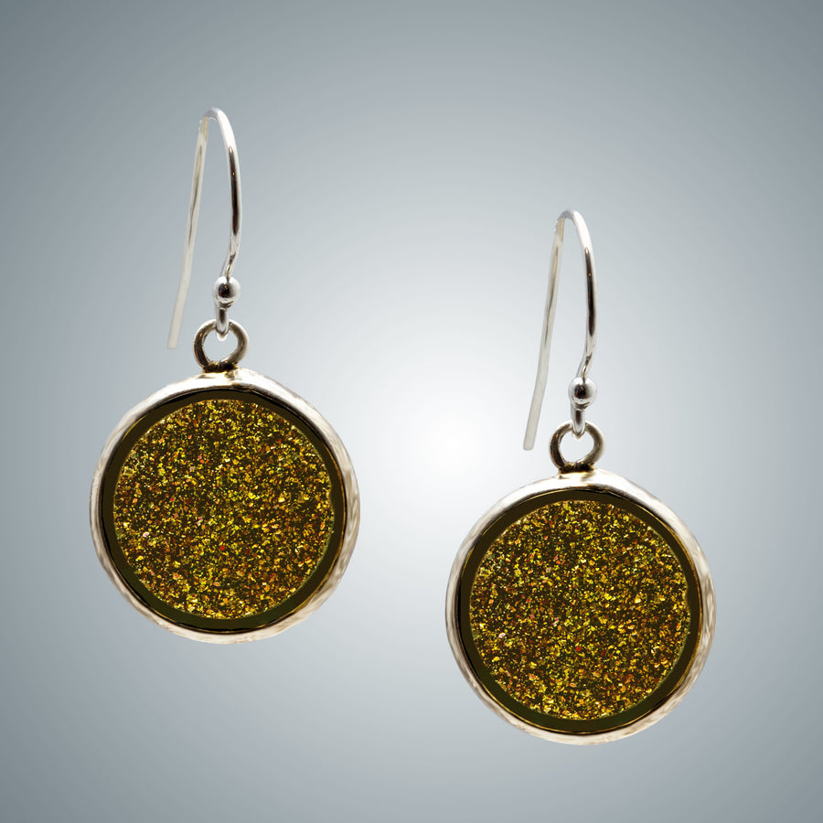 Druzy Quartz Drop Earrings