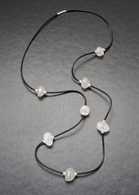 Baroque Bead Rubber Necklace