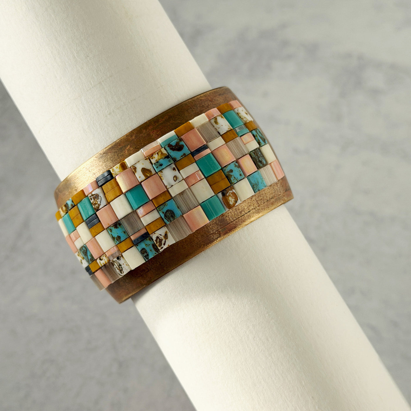 Road Trip Mosaic Style Cuff | Photo by Diana Ferguson