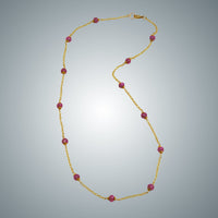 Ruby & 14k Gold-Filled Chain Necklace