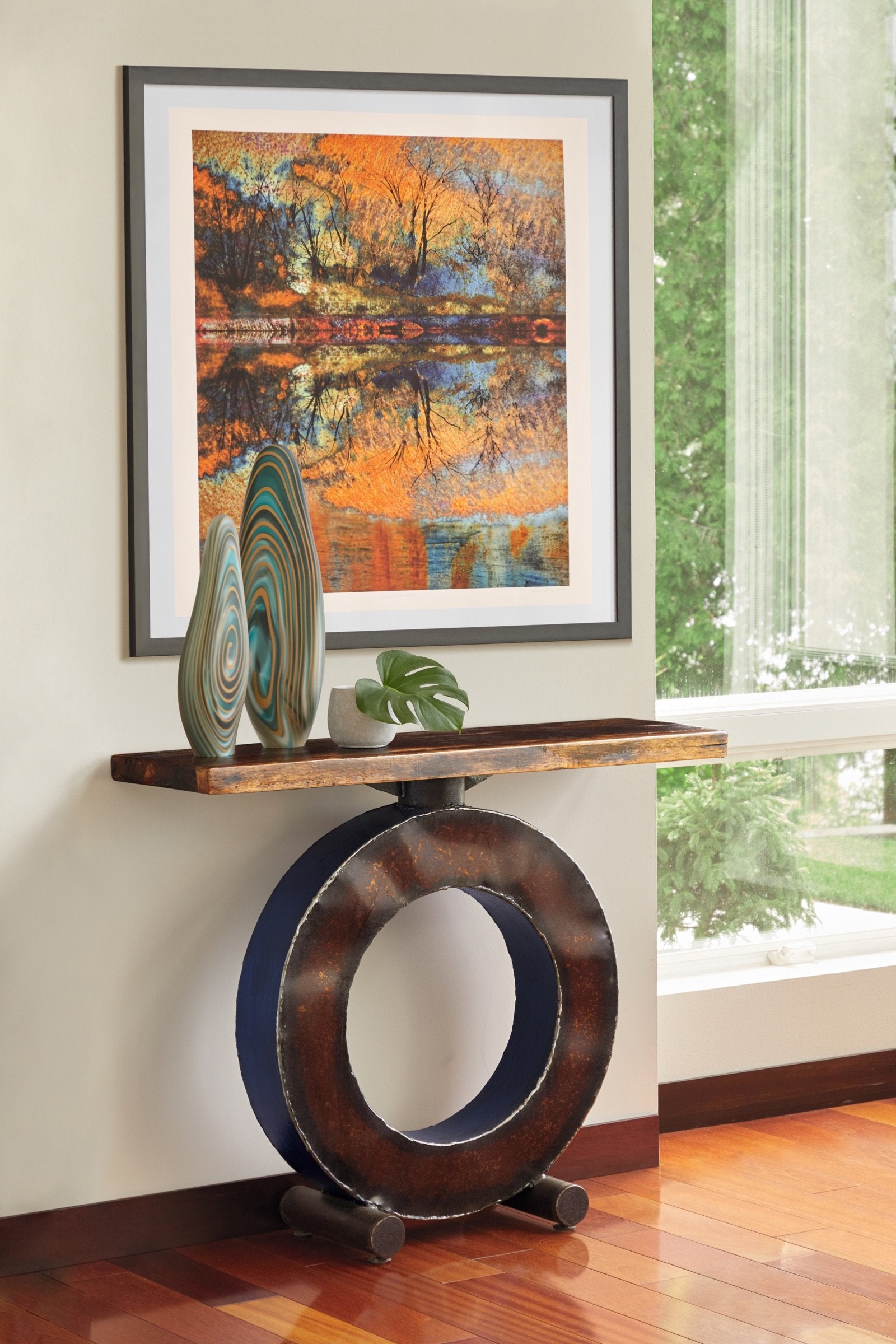 Blue Big O with Wood Top