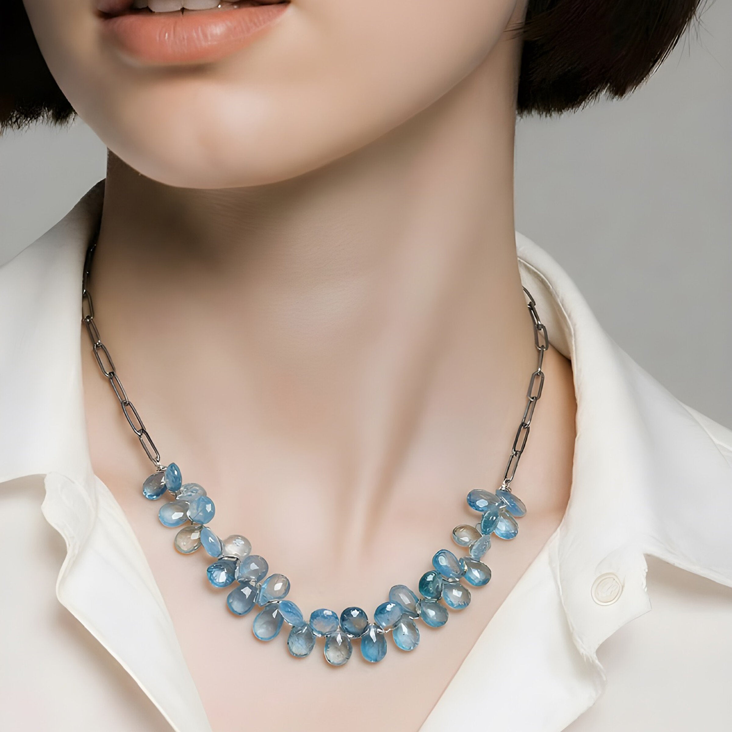 Santa Maria Brazilian Aquamarine Necklace
