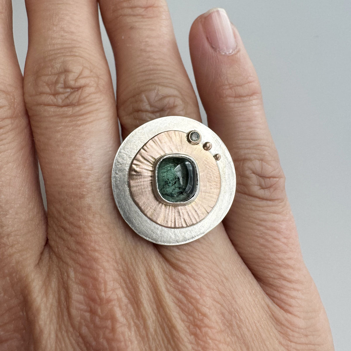 Teal Hana Ring