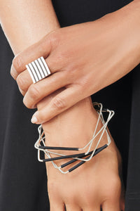 shown with the B&W Square Bangles by Laura Hutchcroft