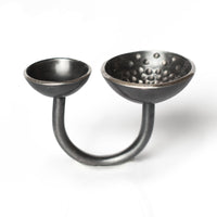 silver, side view