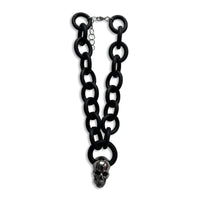 Rubber Necklace with Skull