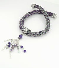 Dangles of Amethyst & Prehnite Necklace