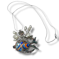 Blue & Orange Clownfish Pendant
