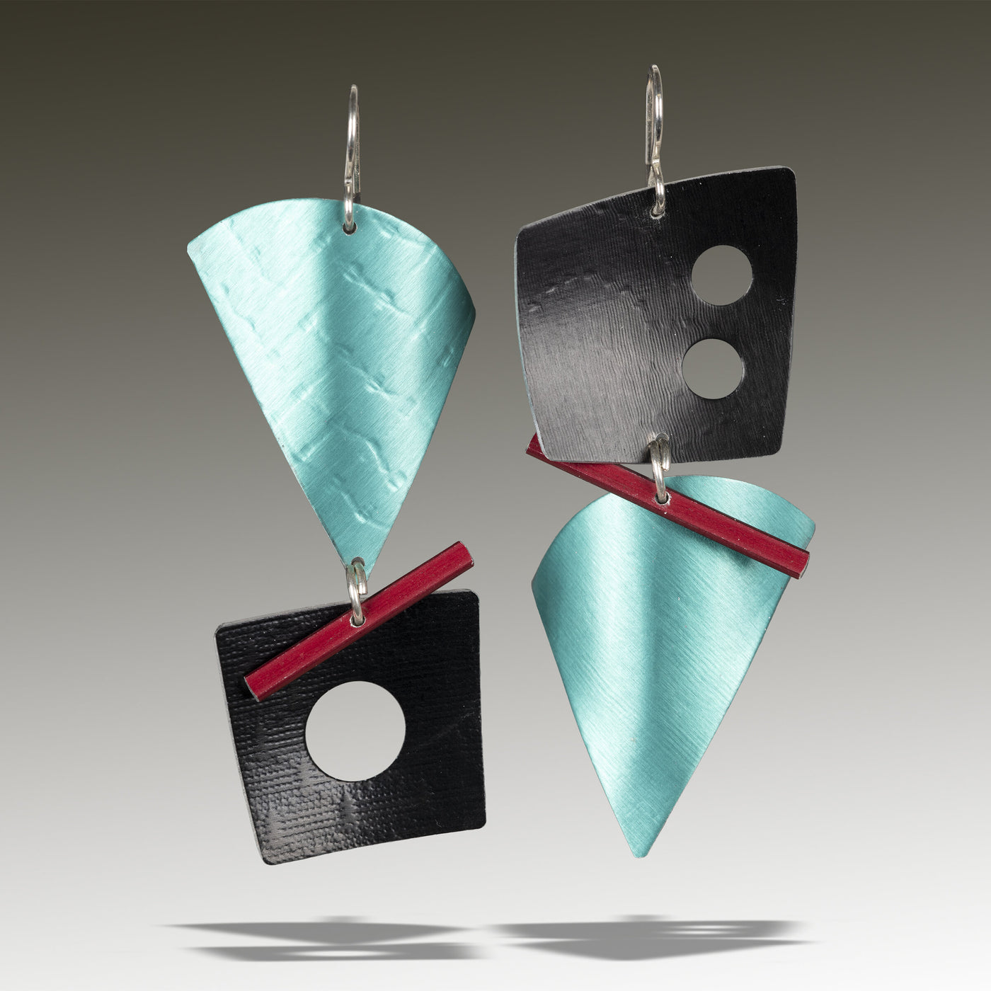 Turquoise, Black & Red