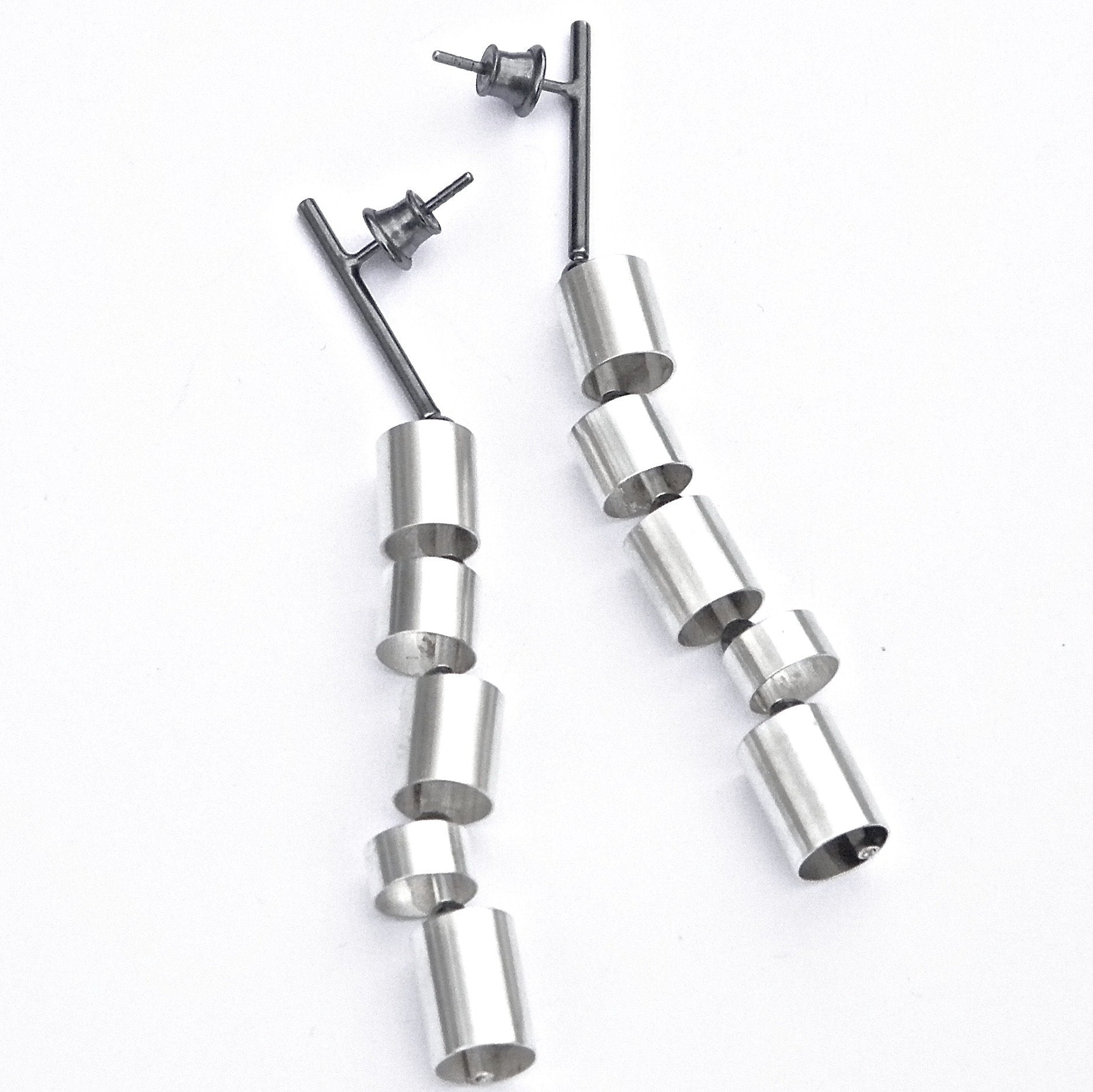 Linked Tube Earrings