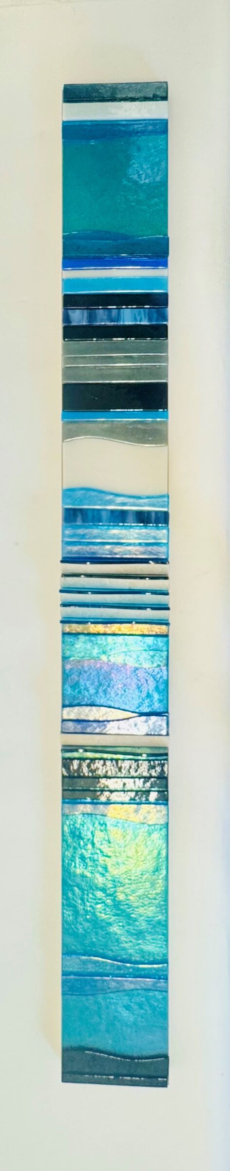 Azure Blue Ivory Mosaic II
