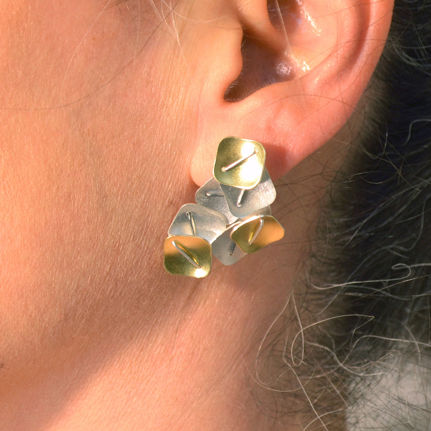 Bright Silver and 22k Gold Bimetal