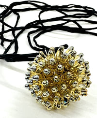 Gold with Transparent Straw Center