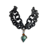 Gemstone Convertible Rubber Necklace