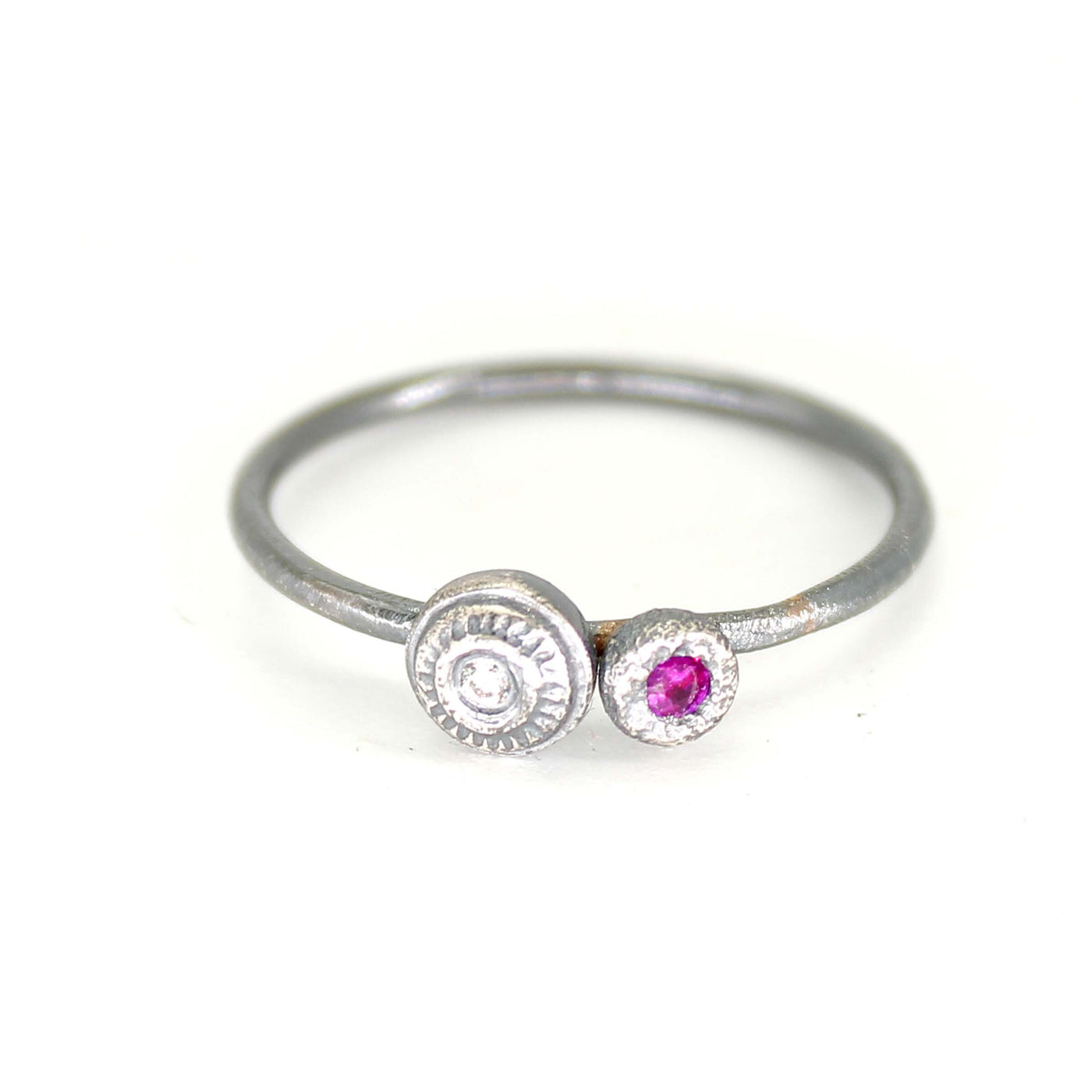 Ruby & Diamond Stacking Ring