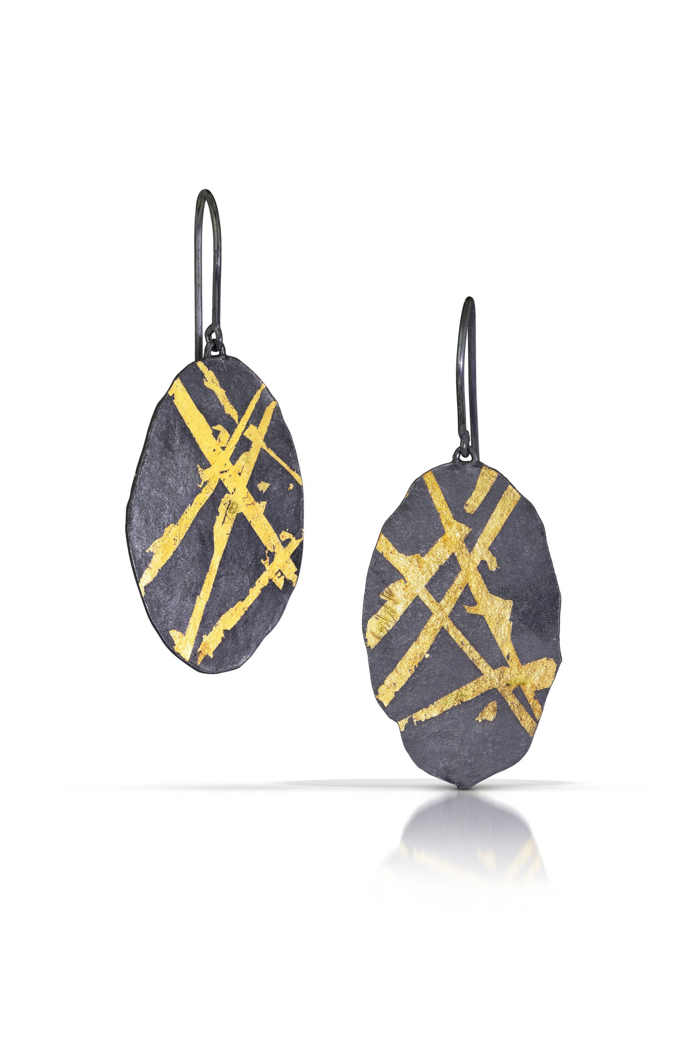Oval Keum-Boo Earrings