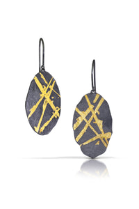 Oval Keum-Boo Earrings