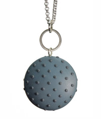 Dark teal with dots