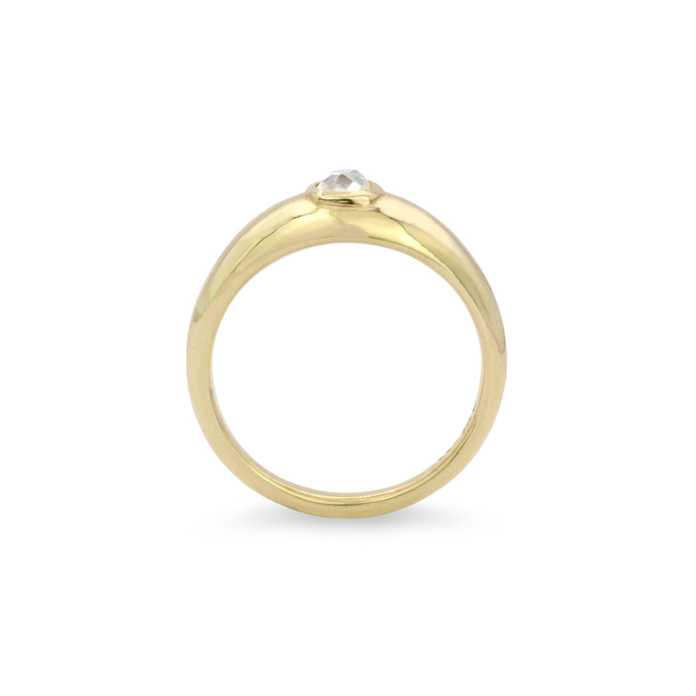 Old Mine Cut 18K Ring