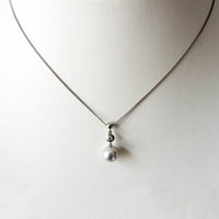 Diamond & Pearl Platinum Pendant