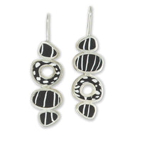 Four Hanging Ovals Earrings