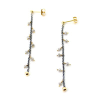Dangly Diamond Chain Earrings