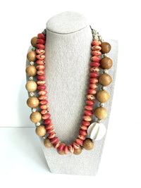 Apple Coral Necklace