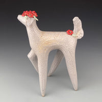 Woodfired Dog with Flowers
