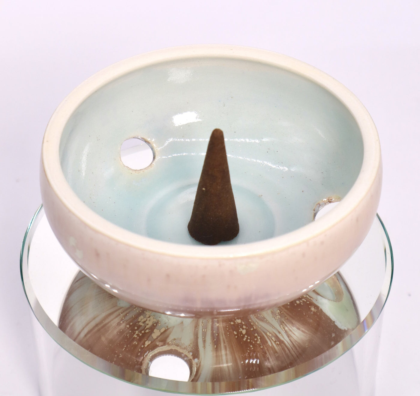 Pink & Lime Green Incense Burner