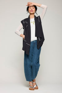 Contrast Stitch Vest