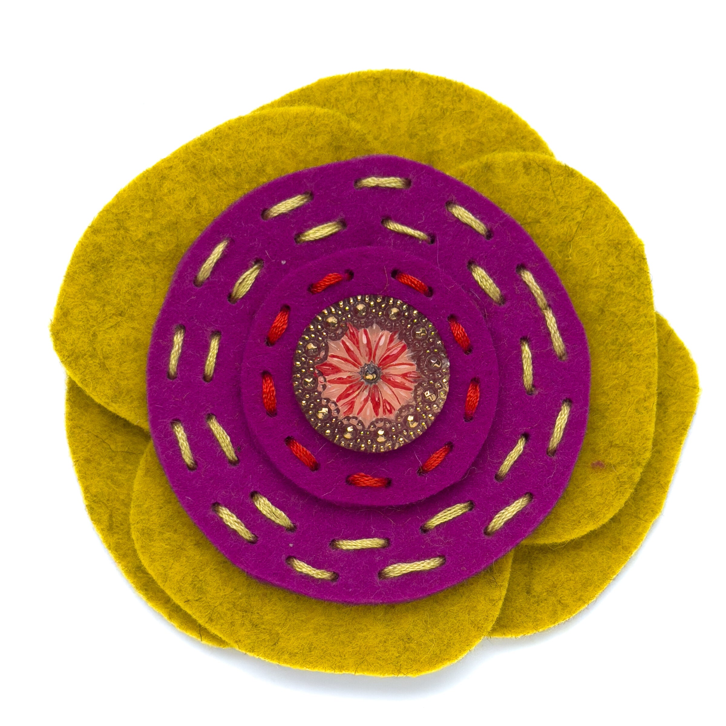 Big Felt Brooch