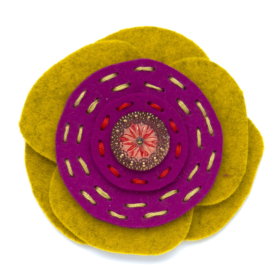Big Felt Brooch