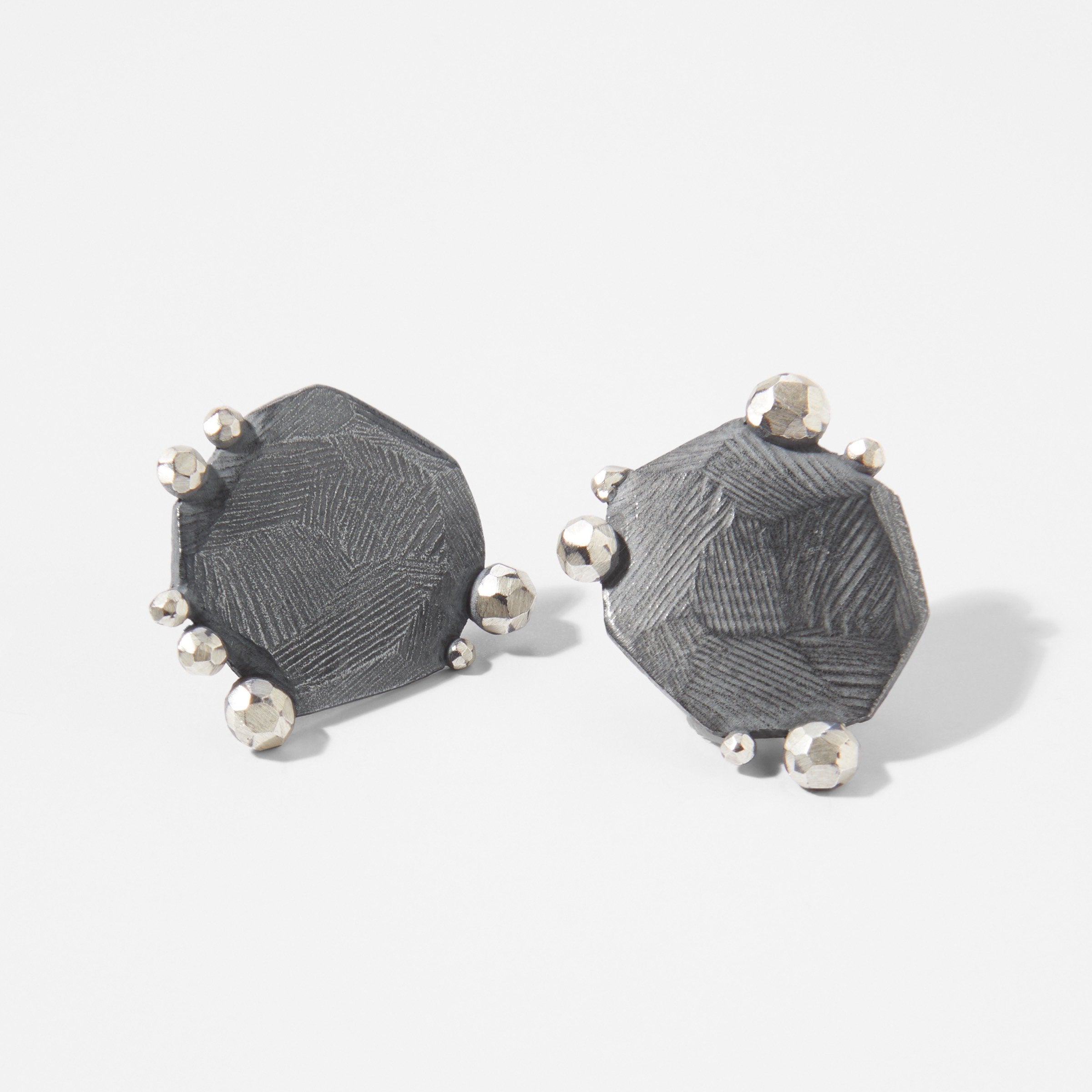 Facet Edge Stud Earrings