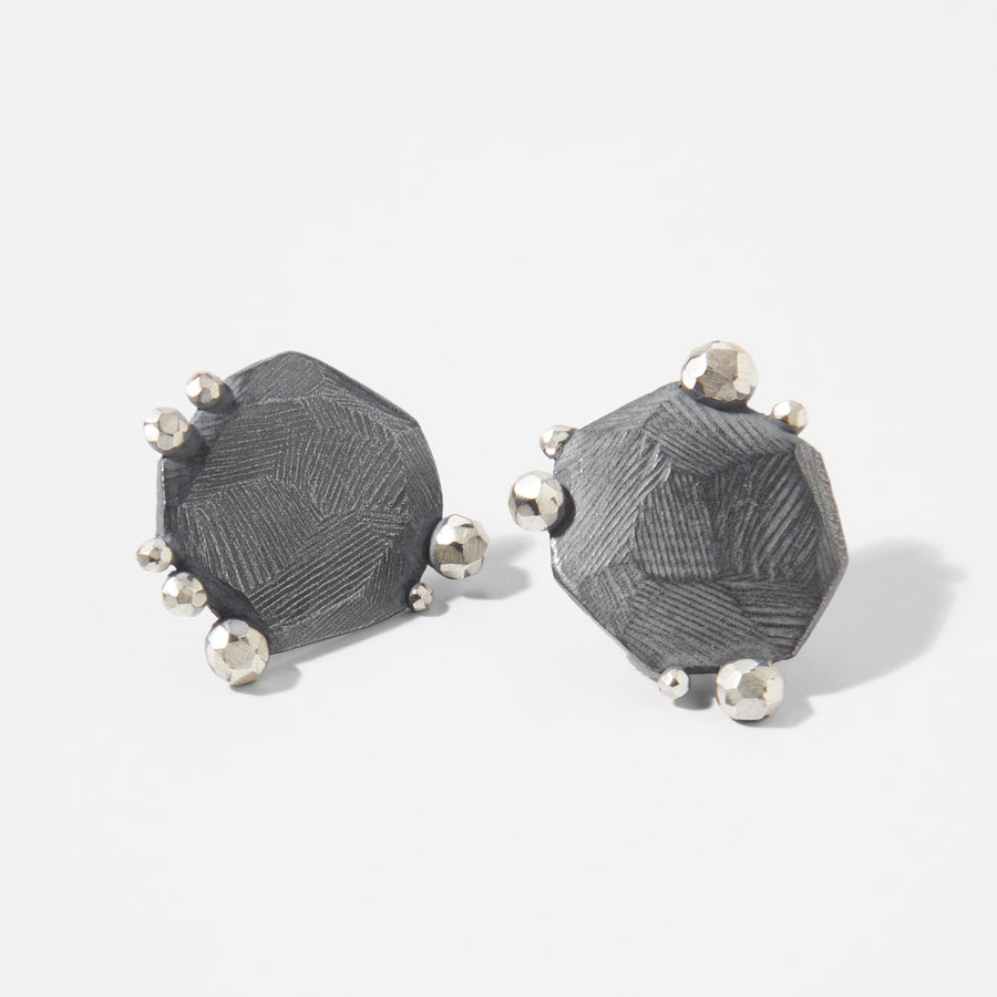Facet Edge Stud Earrings