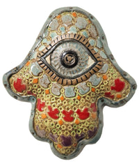 Moroccan Hamsa with Green Lace