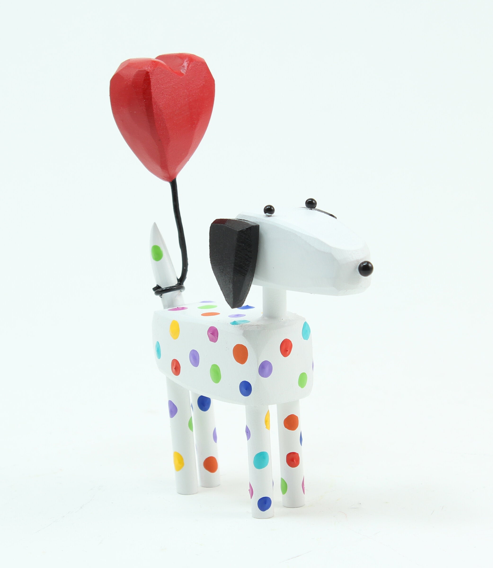Dogs with Heart Balloons