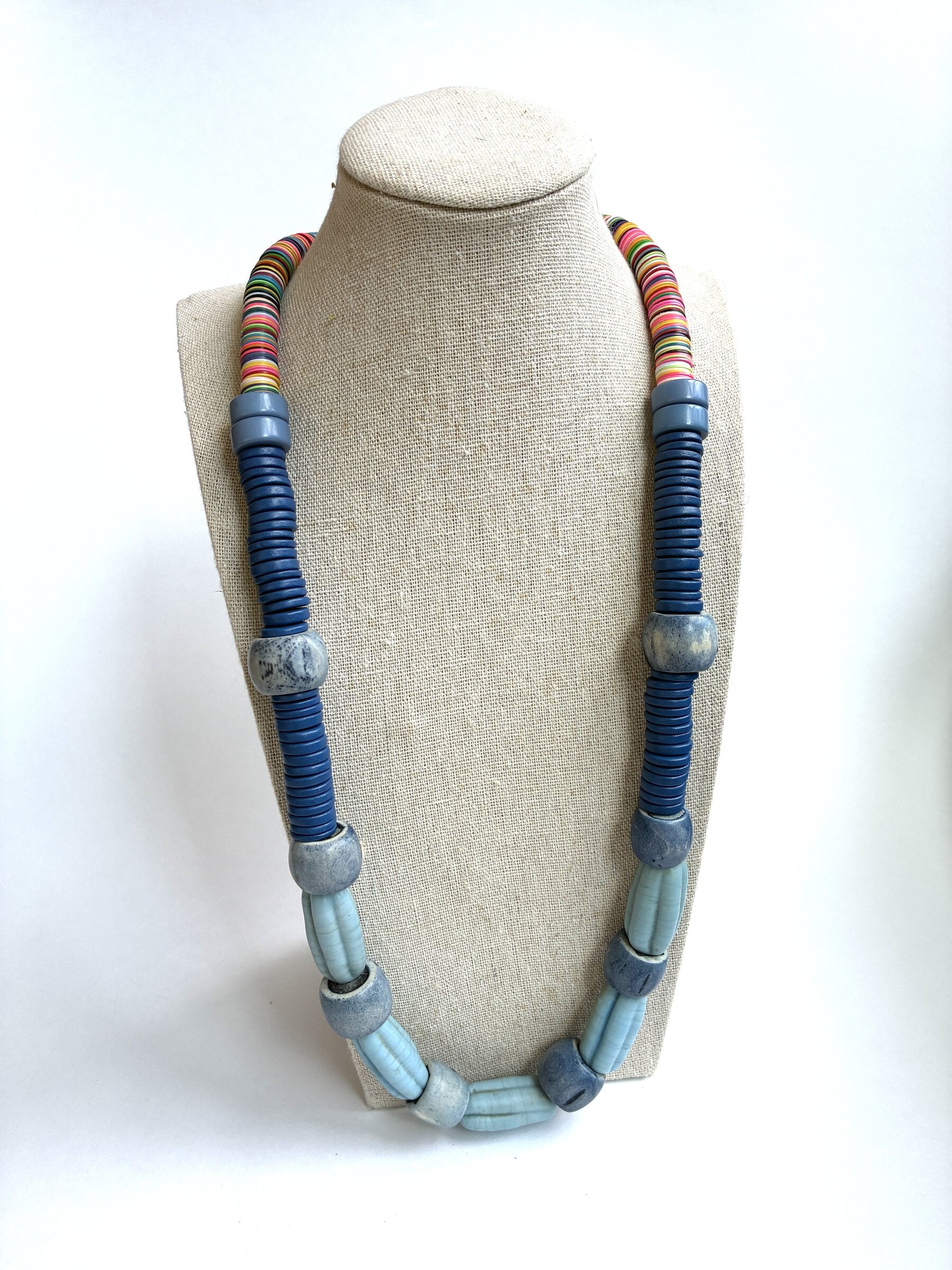 Rustic Bone Bead Necklace