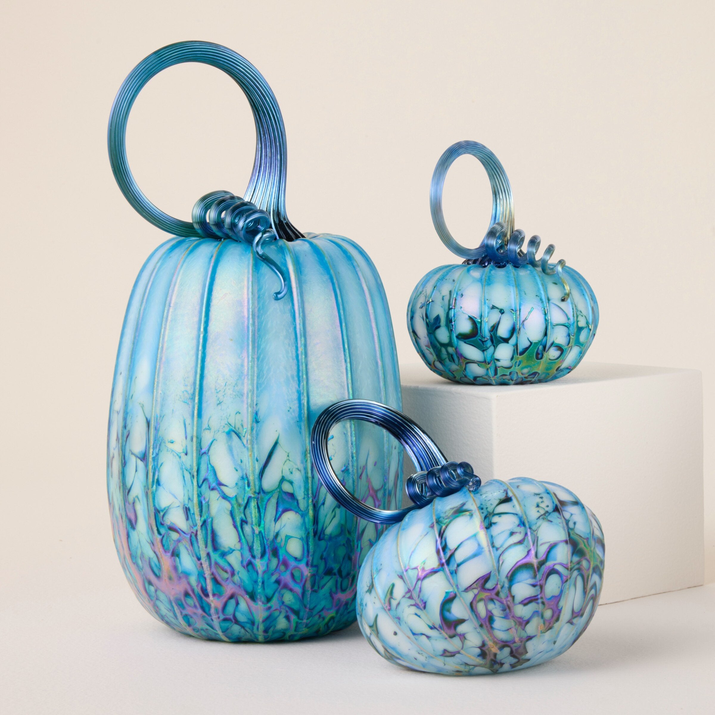 Arctic Blue Pumpkin Trio
