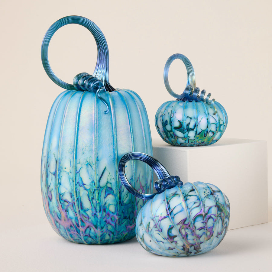 Arctic Blue Pumpkin Trio